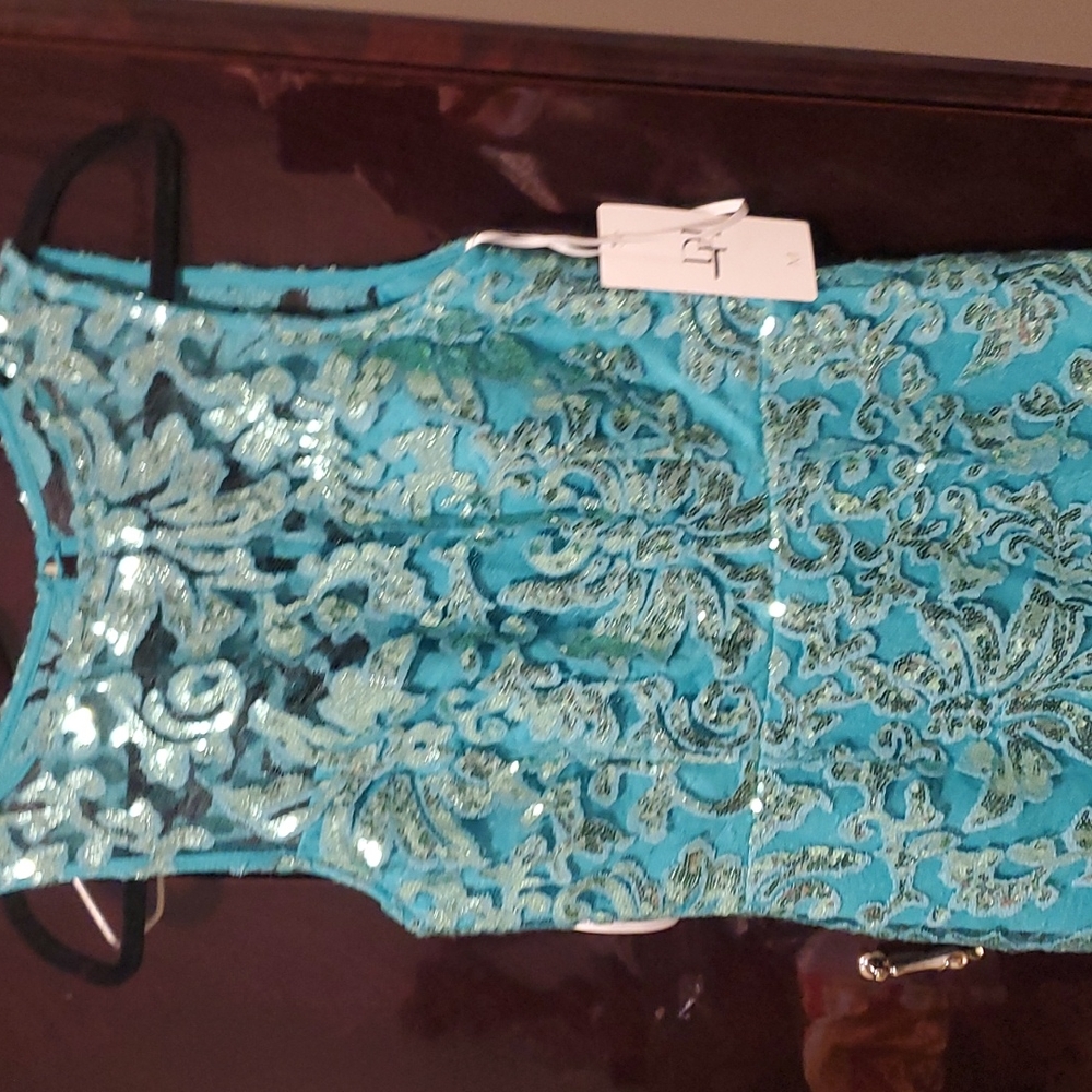Women's New sequin lace dress size medium.
